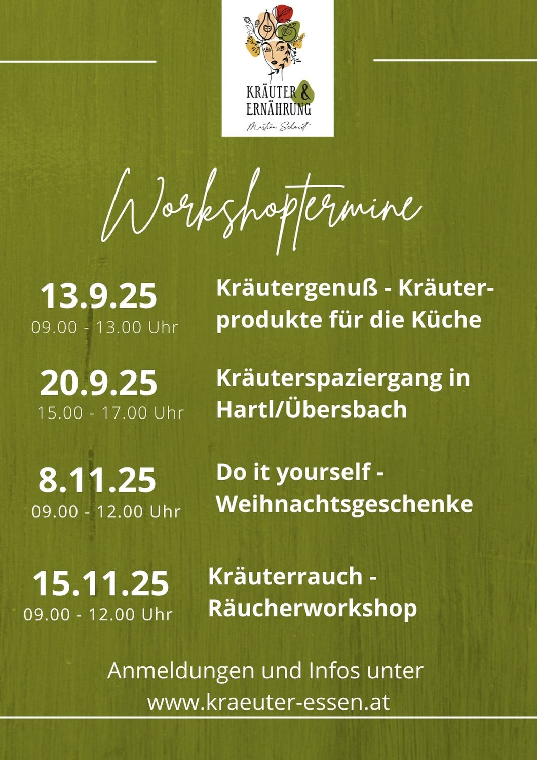 workshoptermine herbst 2025